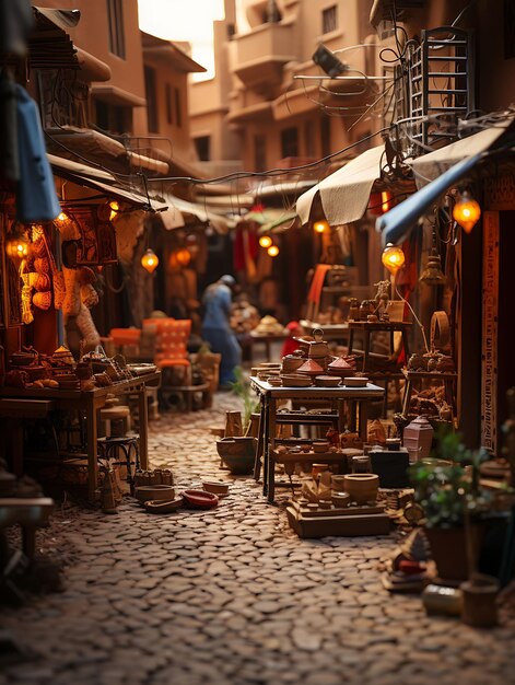 Beauty Tilt Shift con un servizio fotografico unico e creativo di un vivace suk marocchino ripreso con spirito