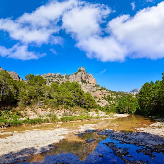 Beceite fiume Ulldemo a Teruel in Spagna