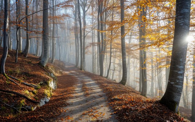 Beech Forest Trail su bianco