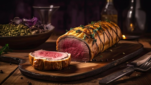 Beef Wellington un piatto di bistecca di origine inglese a base di filetto di manzo