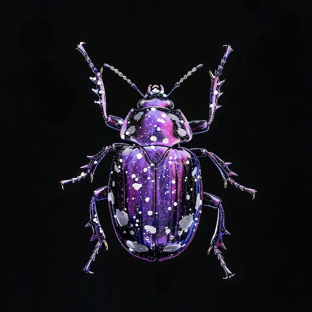 Beetle a forma amorfa in sciroppo materiale opaco Wit background art Y2K glowing concept