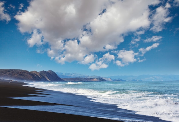 Bei paesaggi è l'Ocean Beach, Nuova Zelanda.