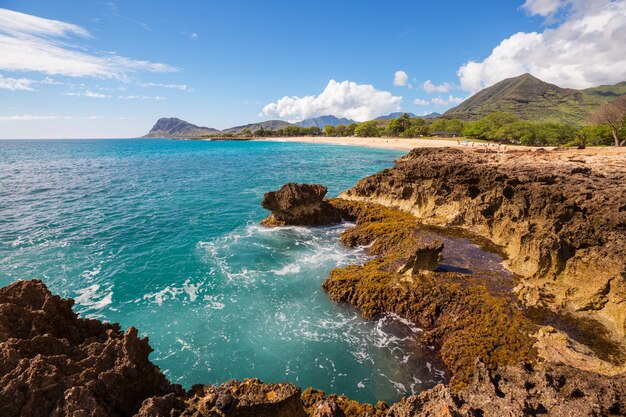 Bei paesaggi nell'isola di Oahu, Hawaii