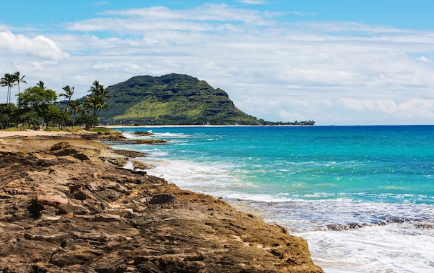 Bei paesaggi nell'isola di Oahu, Hawaii