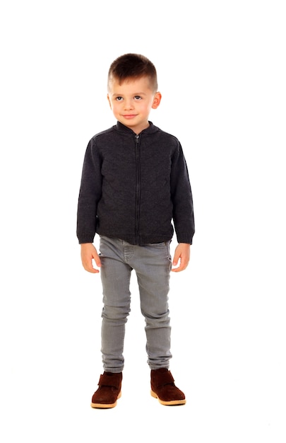 Bel bambino con i jeans