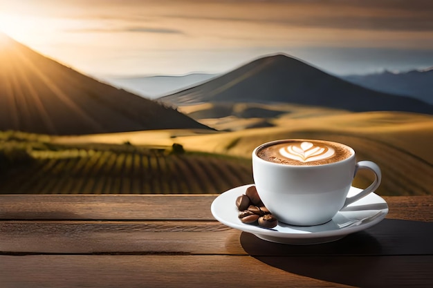 Bel caffè cappuccino al mattino