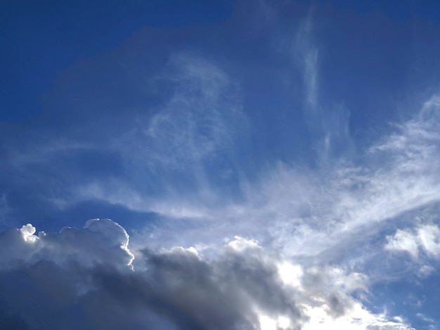 Bel cielo azzurro con nuvole