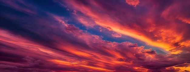 Bel cielo con il tramonto nuvola