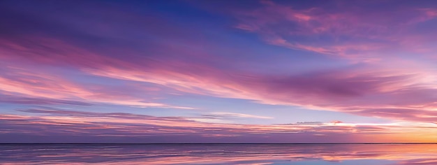 Bel cielo e nuvole in toni pastello