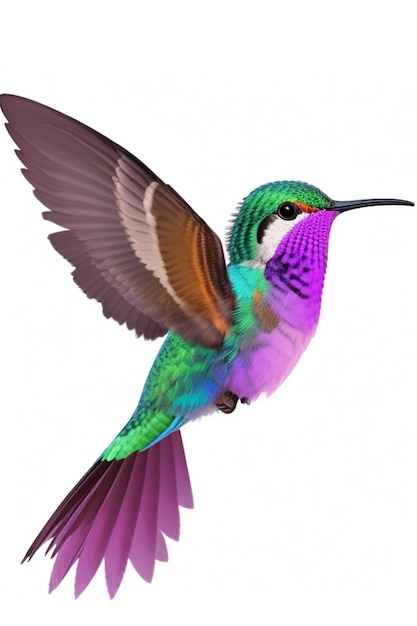 Bel colibrì ai generatore