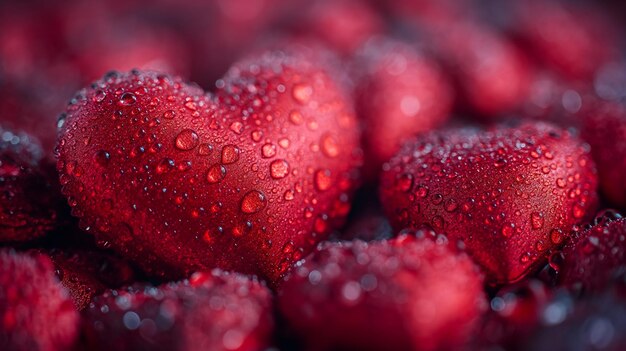 Bel cuore rosso di amore sfondi scintillanti sfondo concetto di San Valentino Generativo Ai