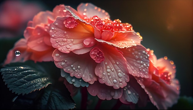 Bel fiore di begonia