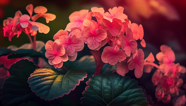 Bel fiore di begonia