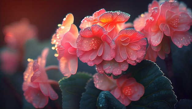 Bel fiore di begonia