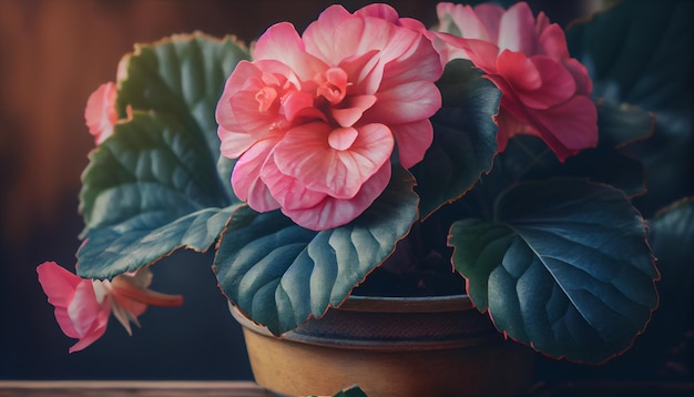 Bel fiore di begonia