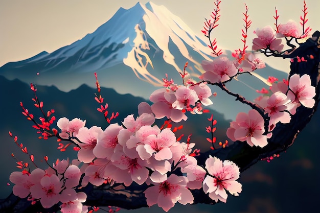 Bel fiore di ciliegio giapponese famoso