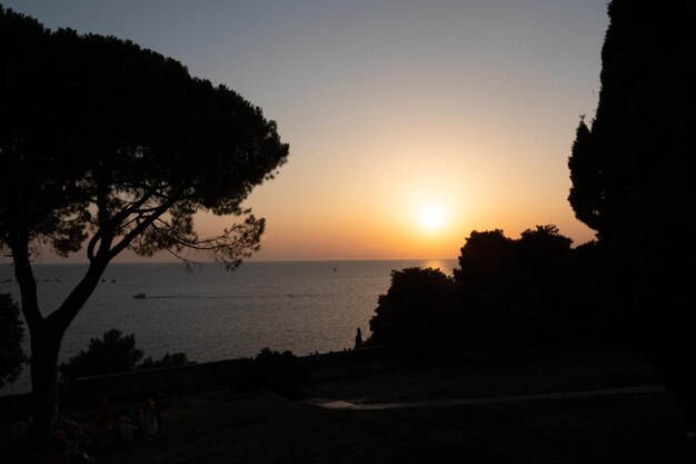 Bel tramonto a Rovinj, in Croazia