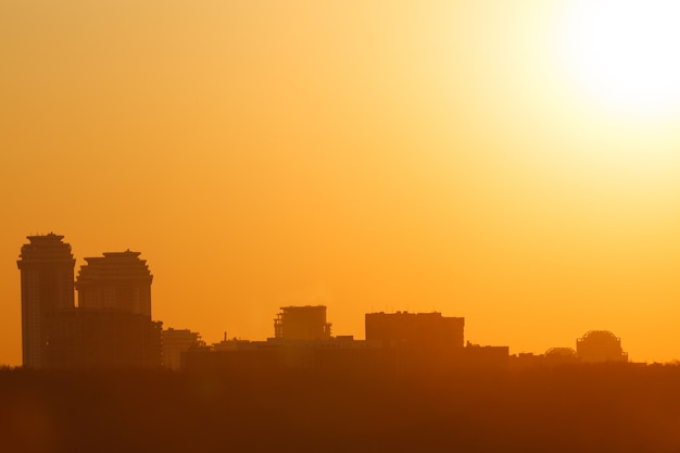 Bel tramonto in città