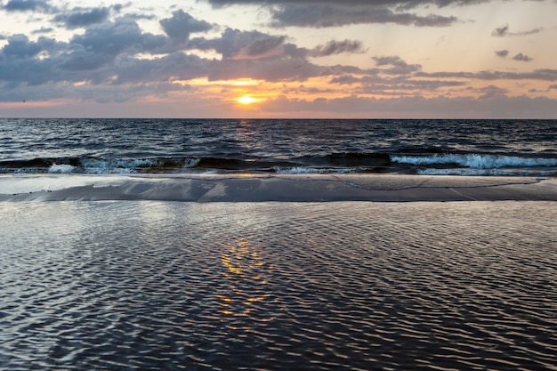 Bel tramonto sul Mar Baltico