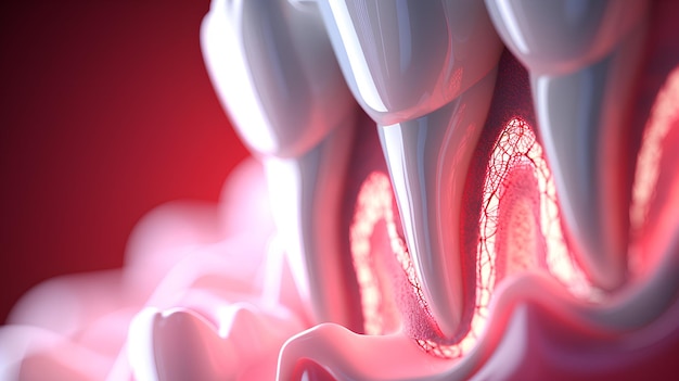 Bel trattamento dentale dei denti