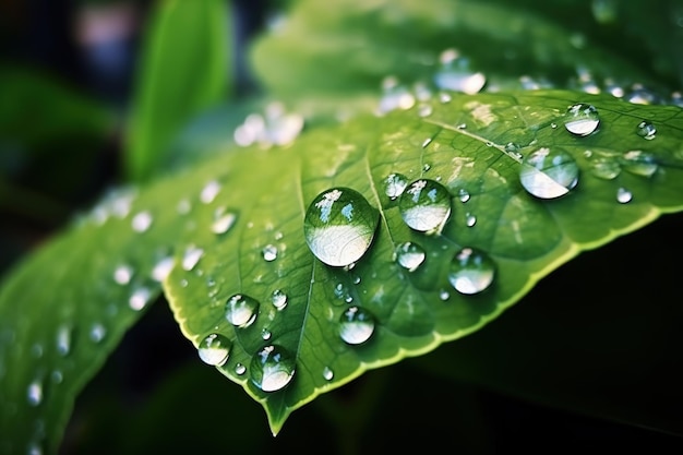 Bella acqua piovana trasparente