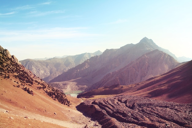 Bella alta montagna nel Pamir