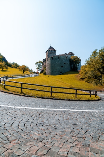 Bella architettura al castello di Vaduz, la residenza ufficiale del principe del Liechtenstein