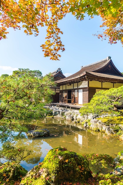 Bella architettura al tempio di Silver Pavillion Ginkakuji