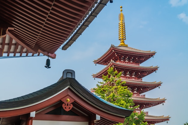 Bella architettura edificio tempio sensoji