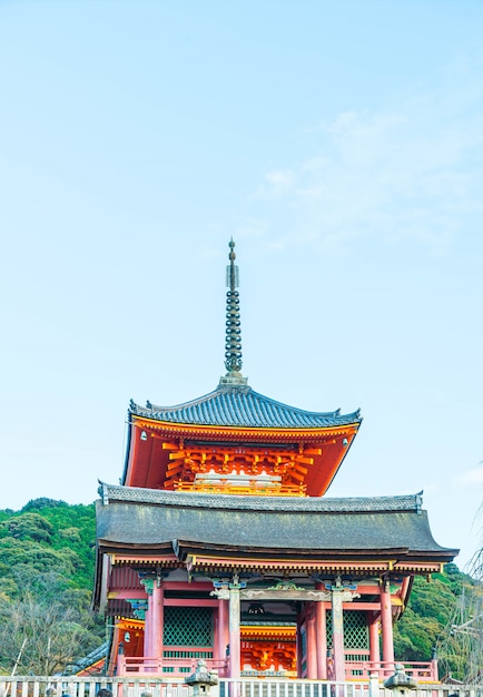 Bella architettura in tempio Kyoto di Kiyomizu-dera ,.