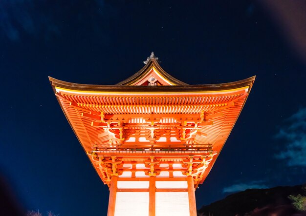 Bella architettura in tempio Kyoto di Kiyomizu-dera ,.