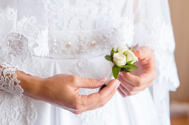 Bella boutonniere di nozze