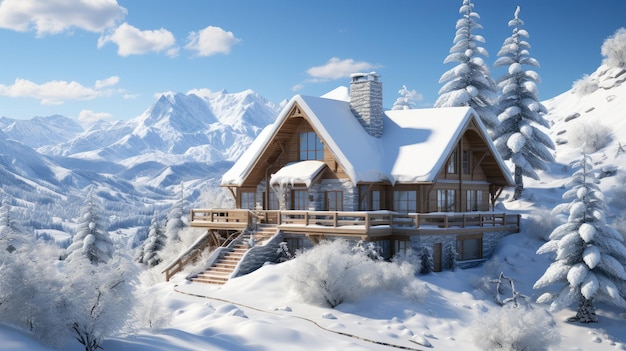 Bella casa di montagna