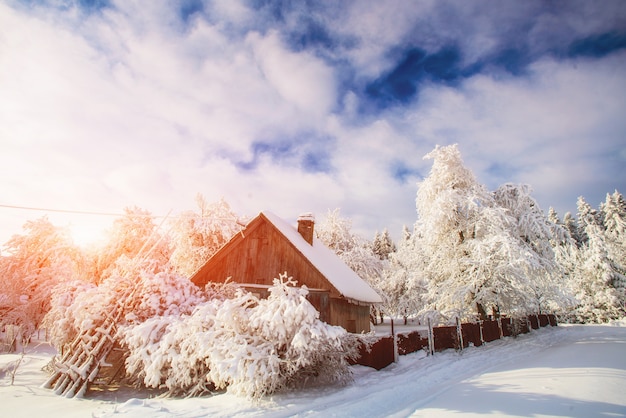 Bella casa in legno