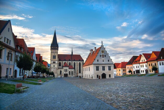 Bella città storica Bardejov. Slovacchia, Europa.