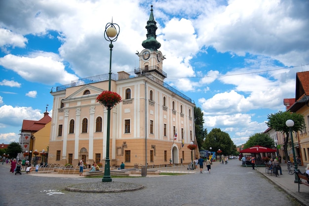 Bella città storica Kezmarok in Slovacchia, Europa.