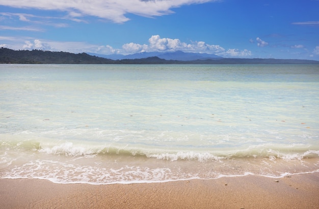 Bella costa tropicale dell'Oceano Pacifico in Costa Rica