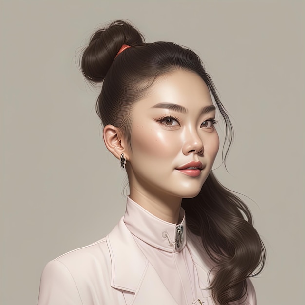 bella donna asiatica che indossa orecchini elegantibella donna asiatica che indossa orecchini elegantigiovane come
