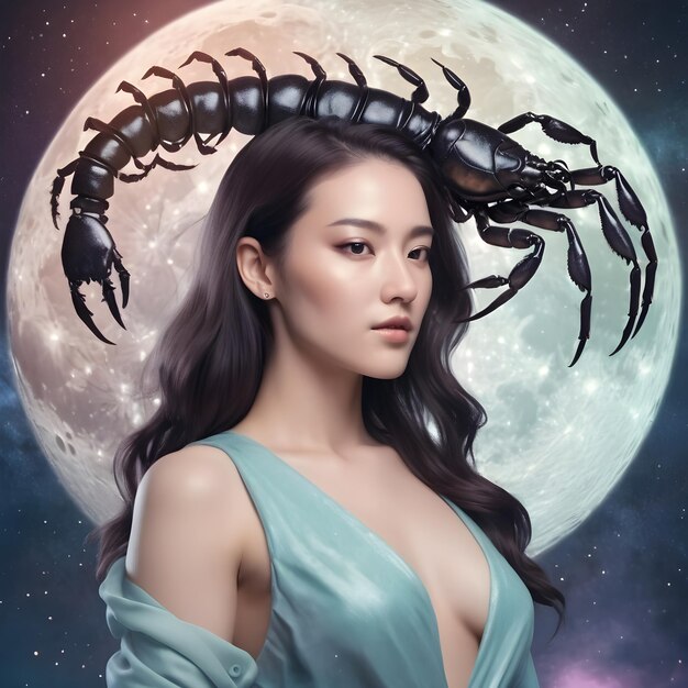 Bella donna segno zodiacale dello Scorpione