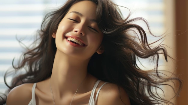 Bella donna sorriso felice rilassarsi vacanza Asianphotore sfondo immagine belle donne Hd