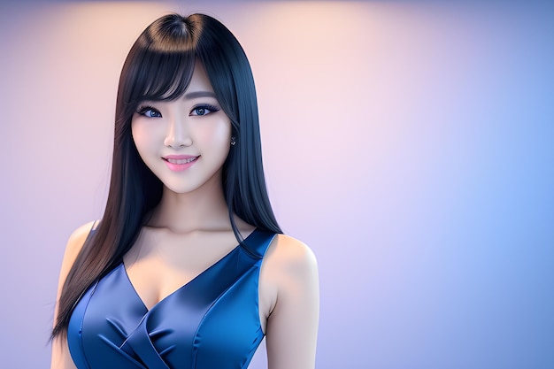 Bella e sexy donna asiatica bell'aspetto donna orientale coreana bellezza