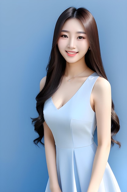 Bella e sexy donna asiatica bell'aspetto donna orientale coreana bellezza