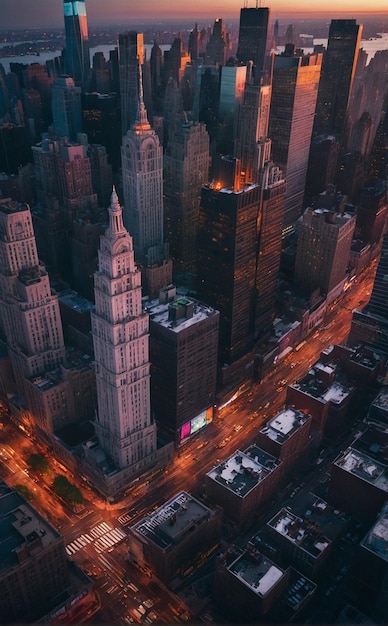 Bella foto della città dall'alto