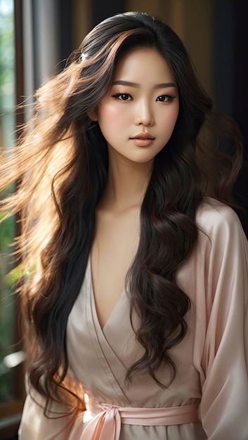 Bella giovane donna asiatica
