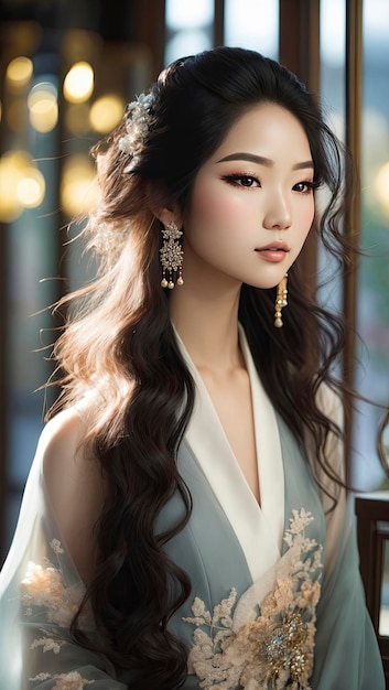 Bella giovane donna asiatica