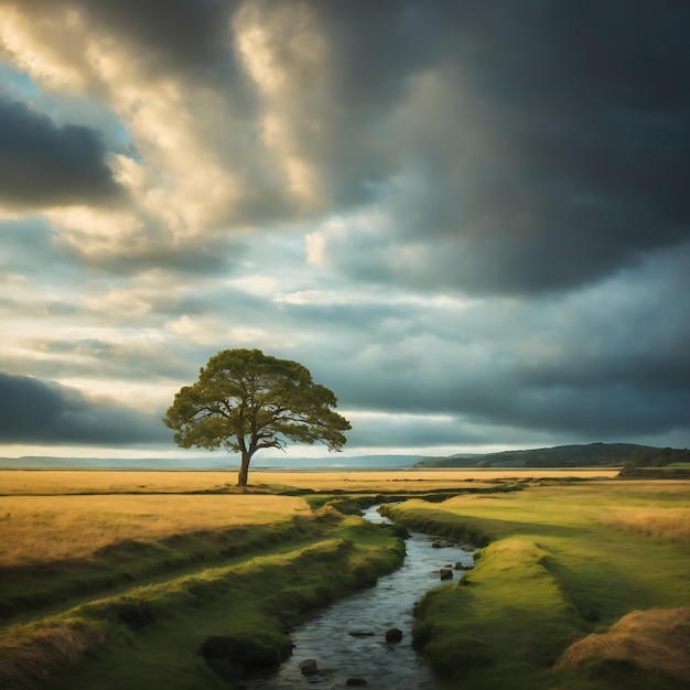 bella immagine del paesaggio ai generata