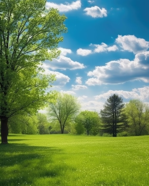 Bella immagine di sfondo sfocata della natura primaverile