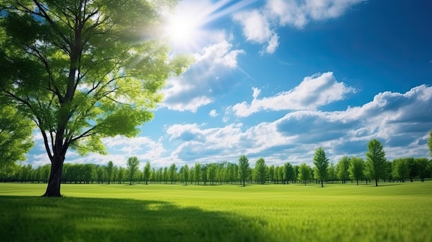 Bella immagine di sfondo sfocata della natura primaverile