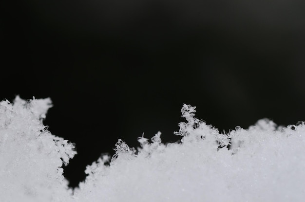 Bella miscela di cristalli di neve