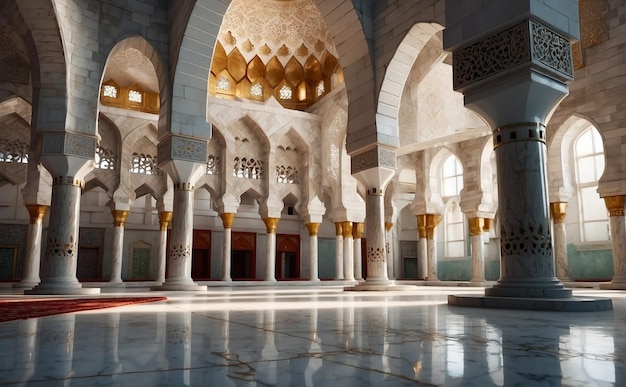 Bella moschea con un bel cielo